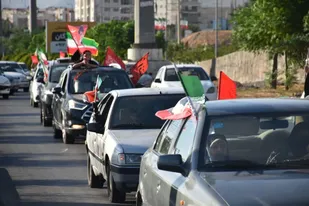 برگزاری بزرگترین کاروان خودرویی جانفدایان شهرستان ساوجبلاغ، با حضور پرشور خانواده&zwnj;ها