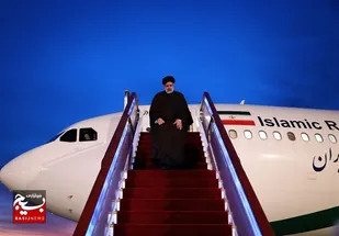 رئیسی وارد الجزیره شد