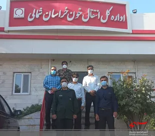 اهدای خون توسط کارمندان بسیجی ادارات شهرستان بجنورد