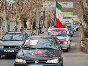 راهپیمایی ۲۲ بهمن مردم بسطام به روایت تصویر
