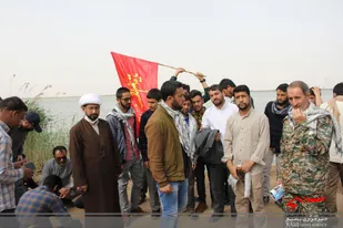 حضور زائران خارجی در زیارتگاه علقمه