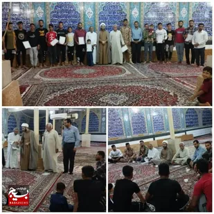 تجلیل ازفعالان قرآنی  بسیجی در بخش میان آب شوشتر