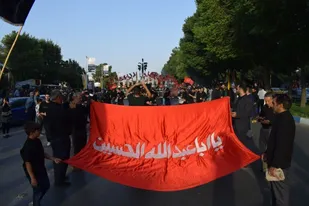 قافله عزا به مناسبت شهادت حضرت امام صادق علیه السلام در شاهین شهر