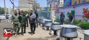 پخت ۴۰۰۰ پرس غذای نذری در میانه