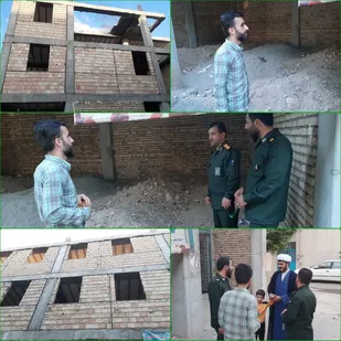 بازدید و سرکشی فرمانده سپاه پیشوا از روند احداث ساختمان پایگاه بسیج سلمان فارسی