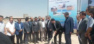 کلنگ&zwnj;زنی پروژه زیر سازی و آسفالت بلوار و معابر پارک صنعتی لیا