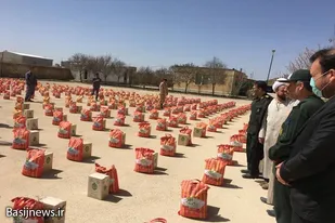 توزیع ۱۵۰۰بسته معیشتی در کبودراهنگ