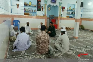 دیدار فرمانده حوزه شهید رجایی با علما و روحانیون در گلشن