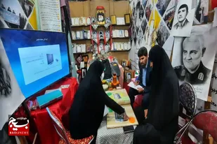 حضور پایگاه فاطمیه کبودراهنگ در نمایشگاه طرح اسوه همدان