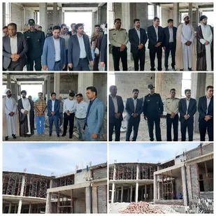 بازدید مسئولین شهرستان عنبرآباد از بیمارستان در حال ساخت امام سجاد علیه السلام