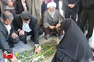 مزار شهید عبدی&zwnj;پور در والیجرد قم عطرافشانی شد