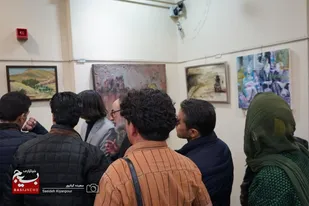 آئین افتتاح اکسپو هنرهای تجسمی استان همدان برگزار شد