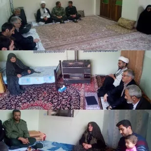 دیدار با خانواده شهدای فرادنبه