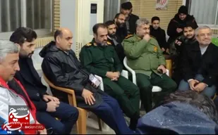 حضور فرمانده سپاه قدس گیلان در مناطق سیل&zwnj;زده پیربازار رشت