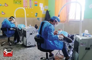 ارائه خدمات رایگان دندانپزشکی در روستای بیدگنه