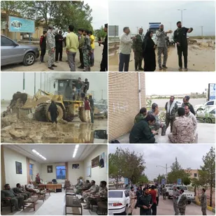 ۲۰۰ بسیجی در قالب گروه جهادی به مناطق سیل زده زرند اعزام شدند