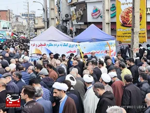 راهپیمایی روز قدس در شهرستان بهشهر