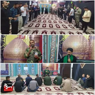 برگزاری مراسم شب هفدهم ماه محرم در لالی