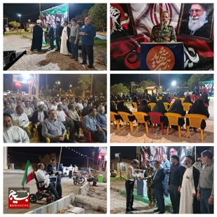 تجلیل از فعالان مساجد در حاشیه تجمع اقتداری شهر سردشت زیدون بهبهان
