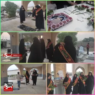 برگزاری غبارروبی مزارشهدا از مقتل تا مدفن درهندیجان