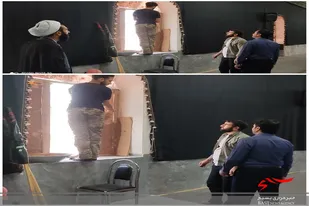 از سیاه پوش کردن تا هماهنگی برگزاری یادواره شهدا در روستا اروانه در سرخه