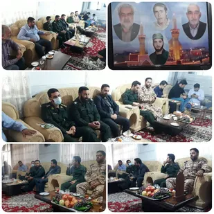دیدار جانشین سپاه پیشوا با خانواده شهید محمود علیکاهی