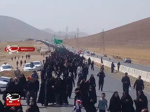 راهپیمایی اربعین حسینی از امامزاده نافچ تا وردنجان