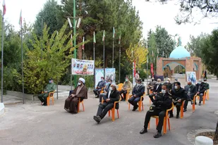 گلباران گلزار شهدا شاهرود در هفته بسیج