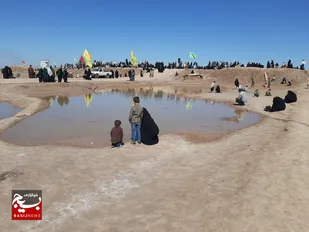 حضور کاروان های راهیان نور استان قزوین در منطقه طلائیه