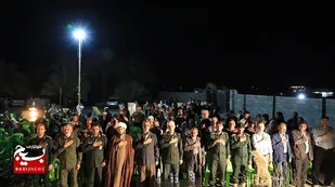 برگزاری شبی با شهدا در دهستان رودخانه بر برگزار شد