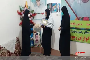 دیدار با خانواده شهید صیادی در زاهدان