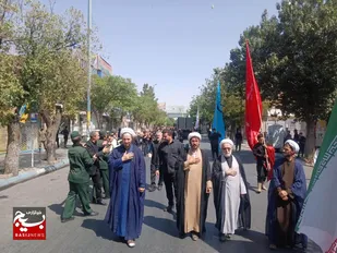 آذرشهر، شهر شهیدان مدنی و غفاری در اربعین حسینی غرق در ماتم و عزا شد