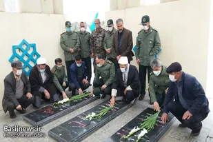 تجدیدمیثاق فرمانده سپاه ناحیه ملایر با آرمان&zwnj;های شهدا در اولین روز کاری