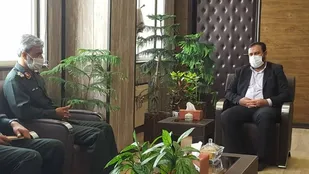 دیدار فرمانده سپاه امام سجاد علیه السلام  هرمزگان با رئیس کل دادگستری