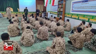 کارگاه آموزش مهار آتش ویژه سربازان گردان حضرت علی اکبر (ع) سپاه ولی عصر (عج) برگزار شد