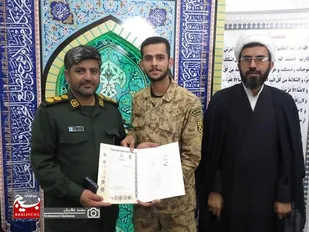روز سرباز در ناحیه مقاومت بسیج سپاه شهرستان کنگان