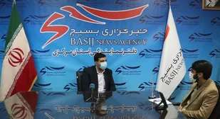 امیر هادی فرماندار اراک از دفتر خبرگزاری بسیج استان مرکزی بازدید کرد