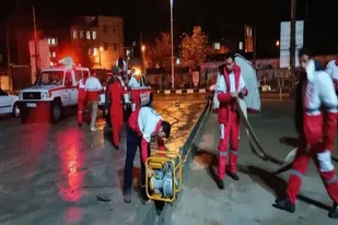 تخلیه آب امامزاده اسماعیل(ع) در ابهر