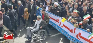 حضور حماسی خلیل آبادی ها در جشن ۴۶ سالگی انقلاب