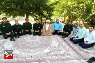 دیدار حجت&zwnj;الاسلام نجاری با کارکنان مرکز اردویی و گردشگری سپاه انصارالحسین(ع) همدان