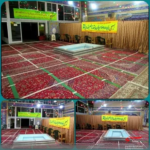 تزئینات مسجد امام سجاد به مناسبت هفته بسیج