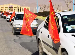 برگزاری کاروان خودرویی مرد میدان در گلپایگان