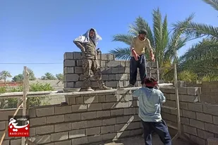 برگزاری اردوی جهادی ساخت خانه نیازمند در روستای سیریزجان کازرون