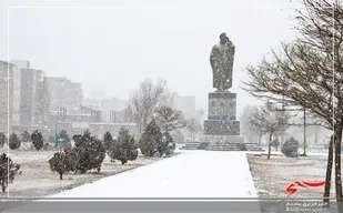 بارش برف در استان اردبیل