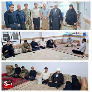 دیدار با خانواده دو شهید والامقام در گتوند