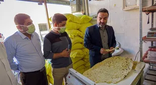 بازدید رئیس سازمان بسیج سازندگی کشور از نانوایی های کمشچه برخوار