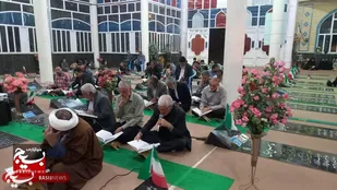 محفل انس با قرآن/دعای ندبه در وردنجان/ حضور درچایخانه امام رئوف