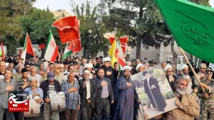مراسم گرامیداشت شهدای راه قدس و حمایت از نیروهای مسلح در قوچان به روایت تصویر
