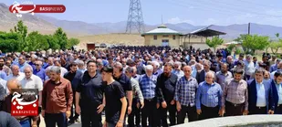 آئین تشييع و تدفین پیکر مادر شهید مصطفی زارع&zwnj;کار در ساوجبلاغ برگزار شد