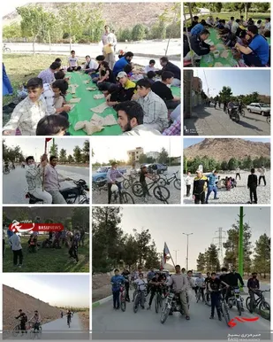 برگزاری اردوی دوچرخه سواری و ورزشی توسط رزمندگان گردان 122 امام حسین علیه السلام